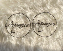 Load image into Gallery viewer, Astrological Hoop Earrings

