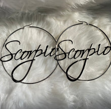 Load image into Gallery viewer, Astrological Hoop Earrings
